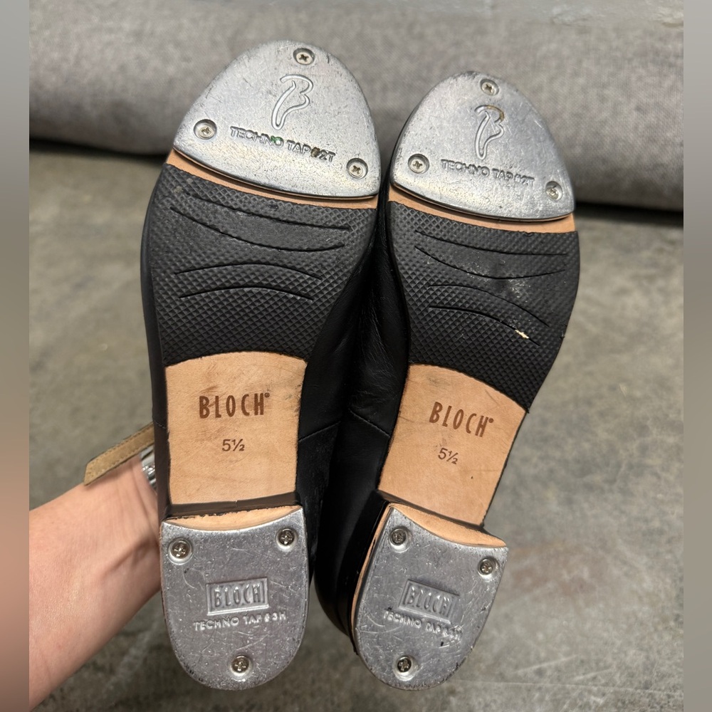 Bloch Black Tap Dance Shoes size 5 1/2